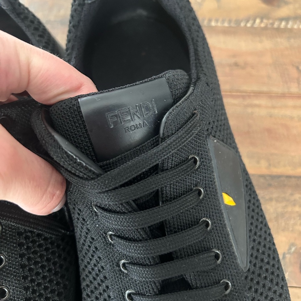 Fendi Black Sneakers with Yellow Detail (Bag Bugs)